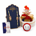 Designer Elegant Multicolor Floral Motif Rakhi Combo for Brother | Pack of 5