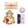 Ganesha Multicolor Rakhi for Brother & Bhaiya with Shri Ganesh Pooja | Pack of 5