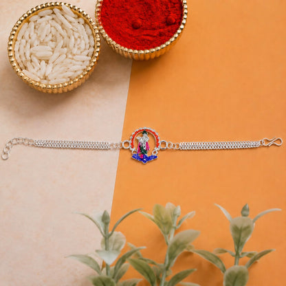 Flower, Krishna Multicolor Rakhi for Brother & Bhaiya with Turtle | Pack of 6