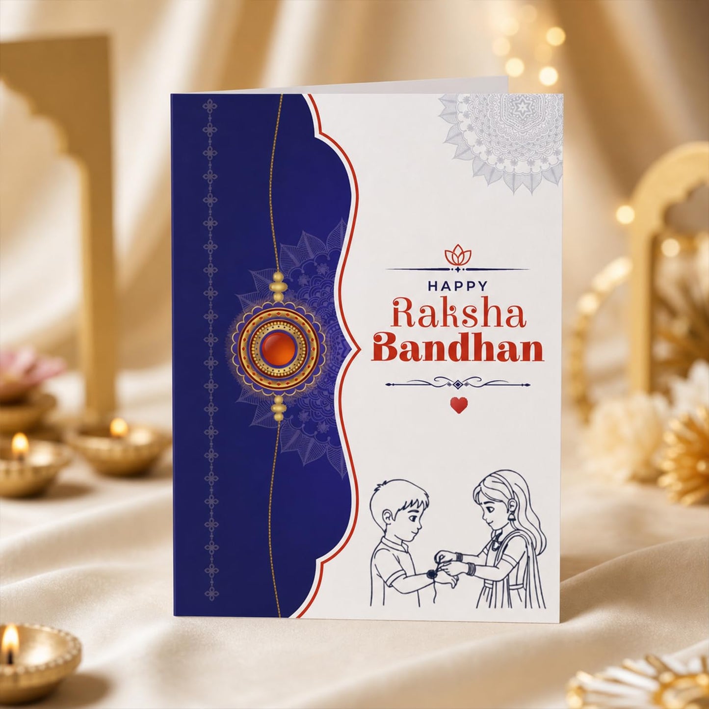 Rakhi for Brother – Raksha Bandhan Gift Combo with Trishul Design Rakhi, Ganesh