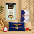 Krishna Trishul Rakhi Combo with Choco Butterscotch 96gm Pack of 6