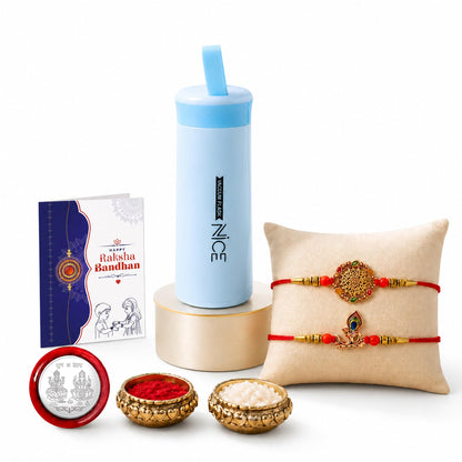 Designer Elegant Multicolor Round & OM Rakhi Combo for Brother Bhaiya | Pack of 6