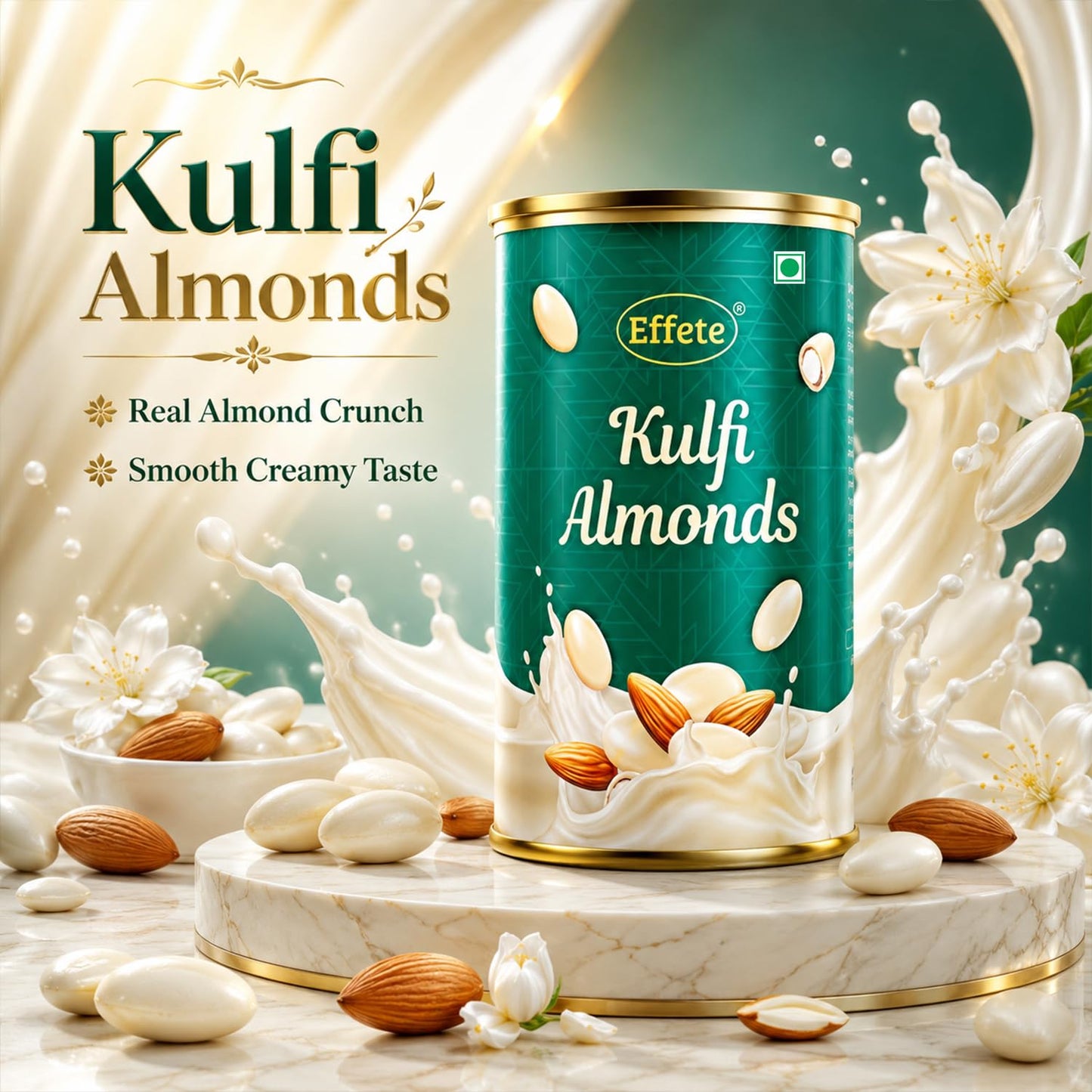 Bottle Rakhi for Brother with Kulfi Almonds 96gm, Roli Tikka & Card, Pack of 6