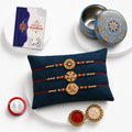 Designer Multicolor Square & Round Rakhi for Brother Bhaiya Bhai | Pack of 7