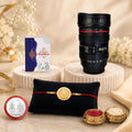 Roumd Rakhi for Brother with Coffee Mug - Raksha Bandhan Gift Set, Pack of 5
