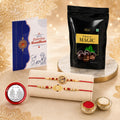 OM, Bhai Multicolor Rakhi for Brother & Bhaiya with Chocolate Magic | Pack of 6