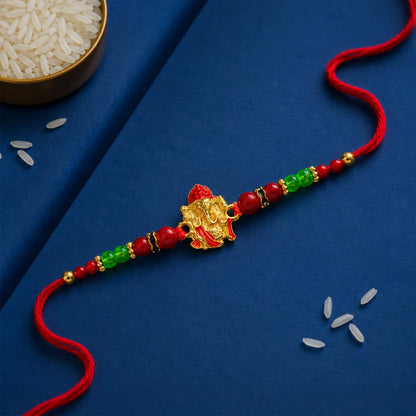 Rakhi for Brother with Chocolate Emperor Box - Raksha Bandhan Gift Set, Pack of 7