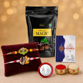 Trishul Rakhi Combo with Choco Magic Pouch Raksha Bandhan Gift