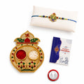 Krishna Multicolor Rakhi for Brother & Bhaiya with Kalash Shape Pooja | Pack of 5
