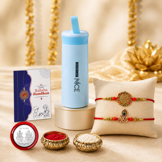 Designer Elegant Multicolor Round & OM Rakhi Combo for Brother Bhaiya | Pack of 6