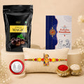 Ganesha Rakhi for Brother with Choco Magic Pouch, Roli Tikka & Card | Pack of 5