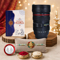 Ganesha Multicolor Rakhi for Brother & Bhaiya with Camera Lens Shape | Pack of 5