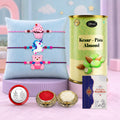 kids Rakhi for Brother with Kesar-Pista 96gm - Raksha Bandhan Gift Set, Pack of 7