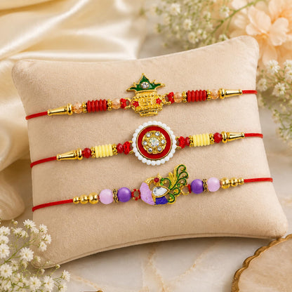 Rakhi for Brother with Chocolate Magic 96gm - Raksha Bandhan Gift Set, Pack of 7