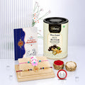 Bunny Rakhi for Brother with Butter Scotch 96gm, Roli Tikka & Card, Pack of 6