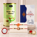 Kids Rakhi for Brother with Kesar-Pista Almond 96gm, Roli Tikka & Card, Pack of 6