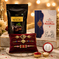 Evil Eye Rakhi for Brother with Choco Magic Pouch, Roli Tikka & Card | Pack of 7