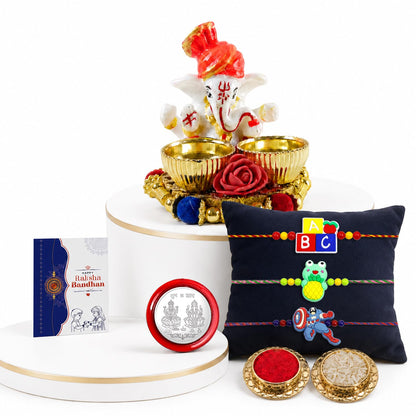 Designer Stylish Multicolor Kids Rakhi Combo for Brother Bhaiya Bhai | Pack of 7