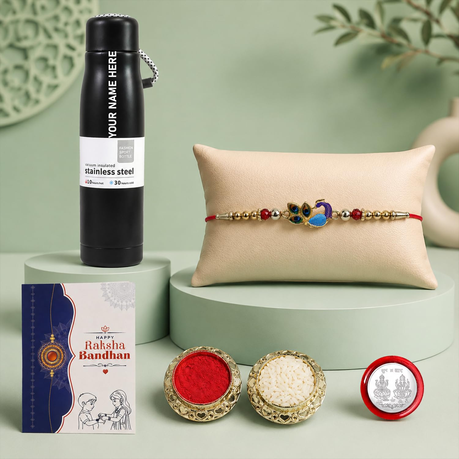 Designer Elegant Multicolor Peacock Rakhi Combo for Bhaiya Bhai | Pack of 5