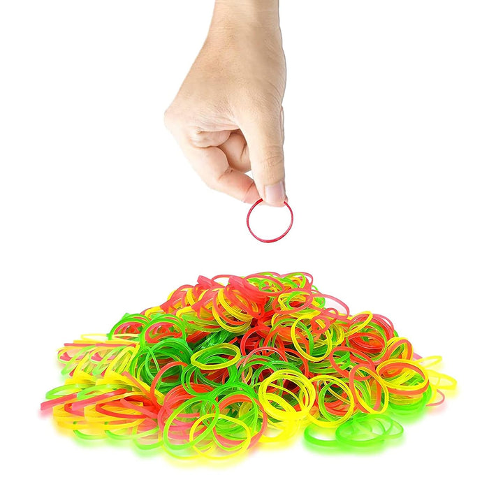 Strong & Reusable Rubber Bands: Multicolor for Office, Home & School