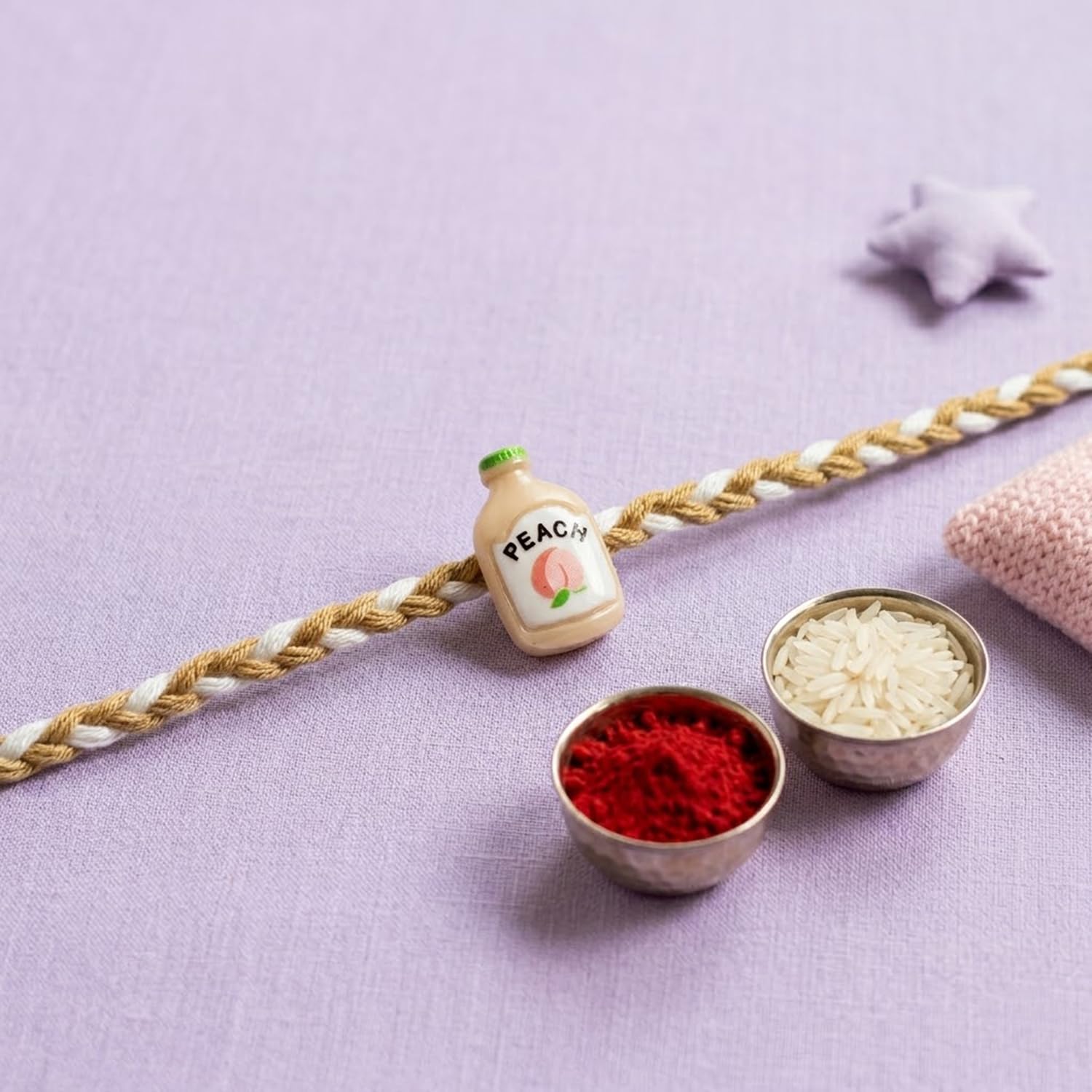 Sweet Rakhi for Brother with Biscuit 60gm - Raksha Bandhan Gift Set, Pack of 6