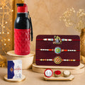Rakhi for Brother with Water Bottle-400ml - Raksha Bandhan Gift Set, Pack of 7
