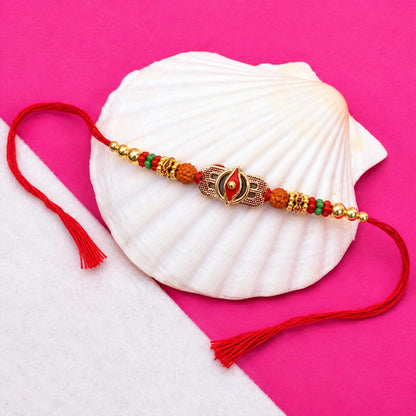 Rakhi for Brother with Chocolate Emperor Box - Raksha Bandhan Gift Set, Pack of 7