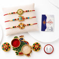 Round Shape, Ganesha, Kids Multicolor Rakhi for Brother & Bhaiya | Pack of 7