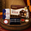 Flower Rakhi for Brother with Chocolate 96gm - Raksha Bandhan Gift Set, Pack of 6