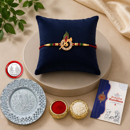 Ethnic Multicolor Feather Rakhi Combo for Brother Bhaiya Bhai | Pack of 5