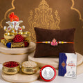 Designer Handcrafted Multicolor Ganesha Rakhi Combo for Brother | Pack of 5