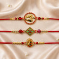 Rakhi for Brother with Turtle Pooja Thali - Raksha Bandhan Gift Set, Pack of 7