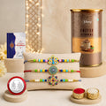 Rakhi for Brother with Coffee Almond 96gm - Raksha Bandhan Gift Set, Pack of 7