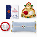 Floral Multicolor Rakhi for Brother & Bhaiya with Shri Ganesh Pooja | Pack of 5