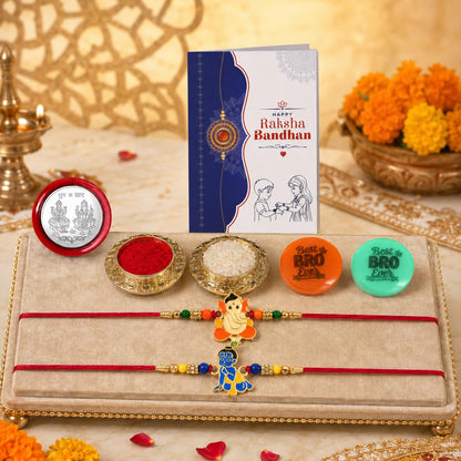 Rakhi with Fridge Magnet for Brother – Raksha Bandhan Gift Set with Rakhi, 2 Pc