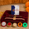 Multicolor Rakhi Combo with Evil Eye,Heart-Shaped Charm Rakhi | Pack of 7