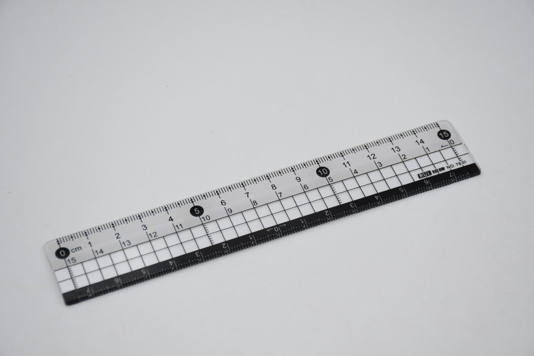7921 TRANSPARENT RULER, PLASTIC RULERS, FOR SCHOOL CLASSROOM, HOME, OR OFFICE (15 Cm)
