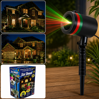 Multicolor Outdoor Laser Projector – Star Motion Light | Styleva
