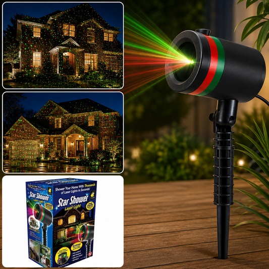 Multicolor Outdoor Laser Projector – Star Motion Light | Styleva