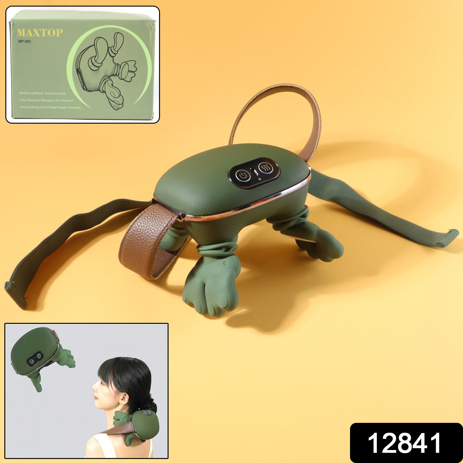 Long Rechargeable Kneading Neck & Shoulder Massager