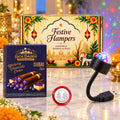 USB Star Galaxy Light & Blueberry Cheesecake Wafer Rolls Festive Gift Hamper
