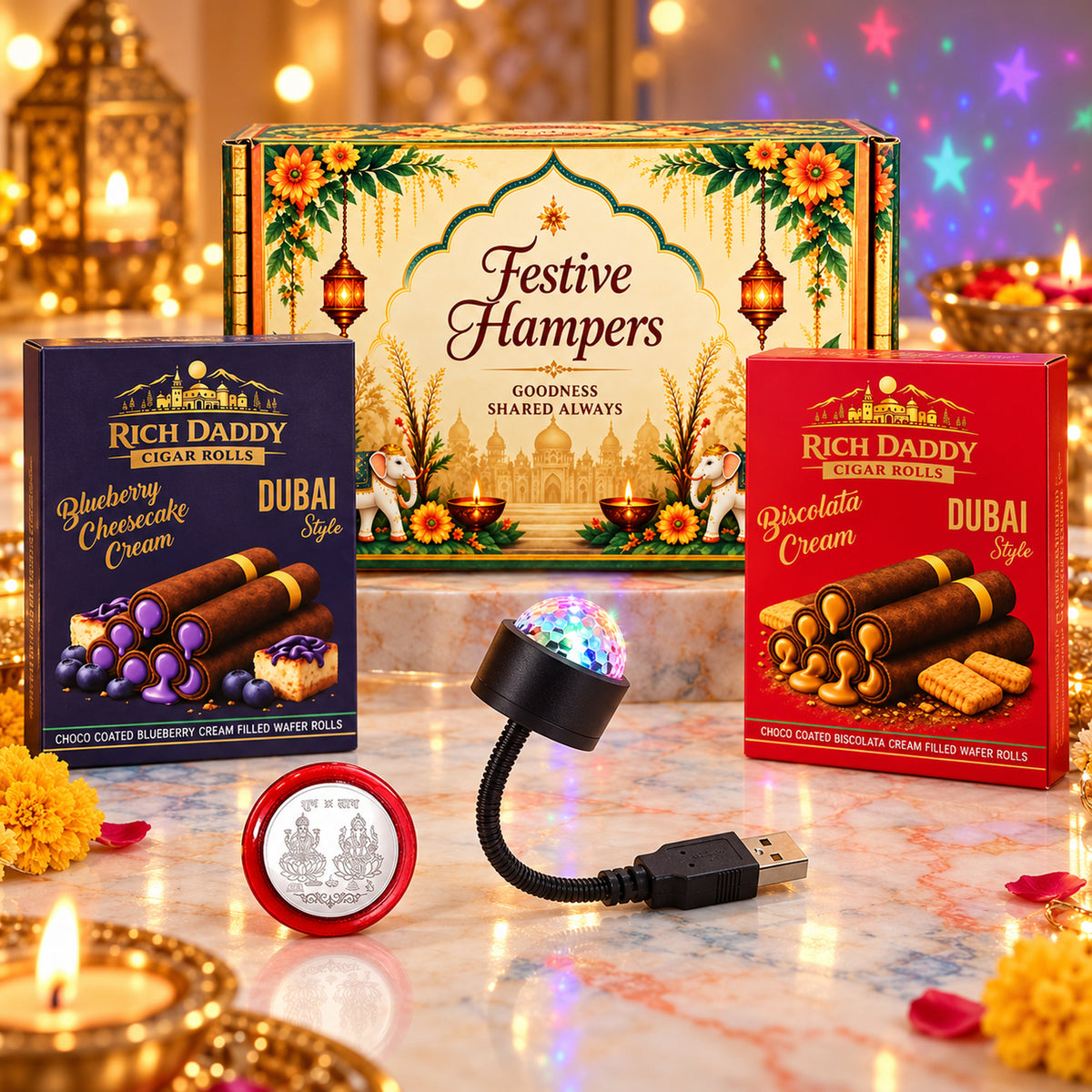USB Galaxy Light Wafer Gift Hamper