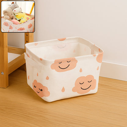 Small Foldable Storage Boxes Cubes Container Organizer Baskets Fabric Drawers Bedroom, Closet, Toys, Thick Cloth Shimmer, Home Decor Organizers Bag for Adult Makeup, Baby Toys liners, Books