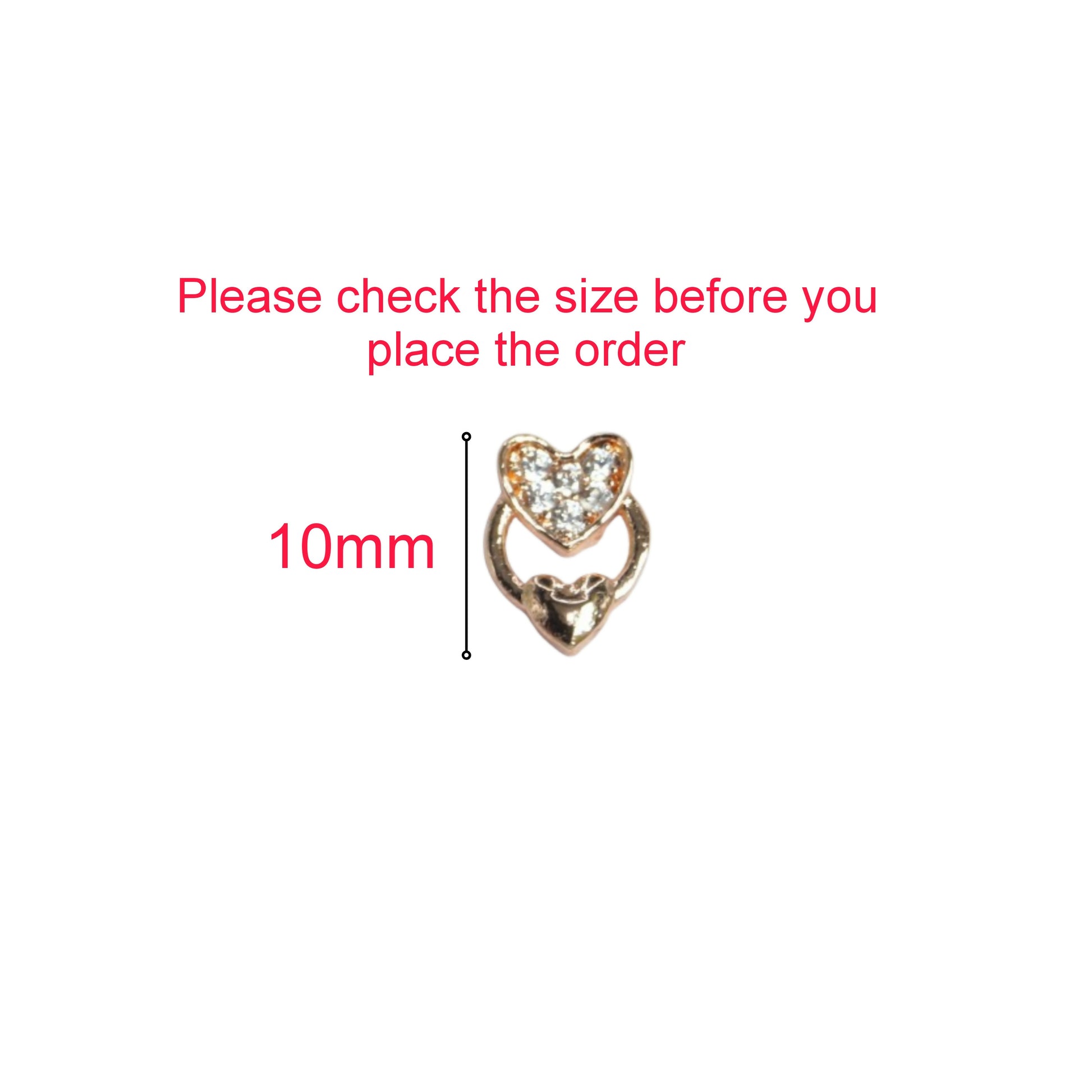 Rose Gold Plated Heart Stud Earrings with for women and girls