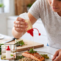 Reusable Plastic Squeeze Dispensing Bottle for Sauces and Condiments (1 Piece)