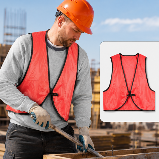 High Visibility Safety Vest – Soft PVC, Tie Closure | FlexArmor
