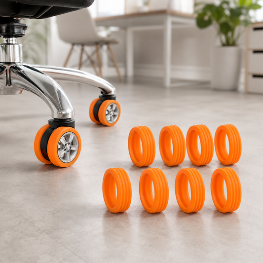 Luggage Wheel Covers – Noise Reduction & Protection (8 Pcs) | LuggageFort