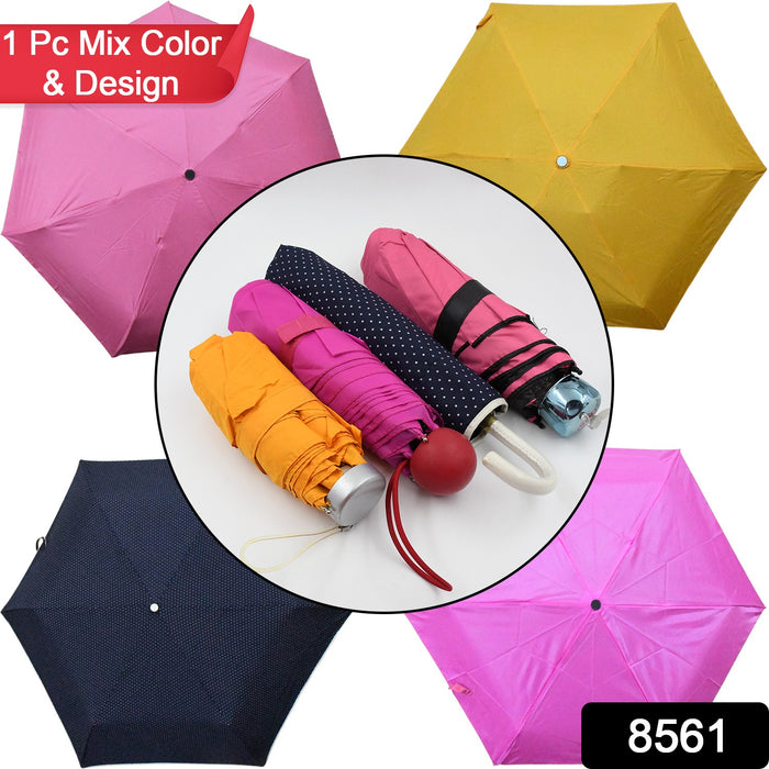 Umbrella Summer Sun and Rain Protection Foldable Cute Umbrella || UV Protection Rain Sun Umbrella || Travel Accessories || Umbrella for Children, Girls, and Boys (1 Pc / Mix Color / Design) 