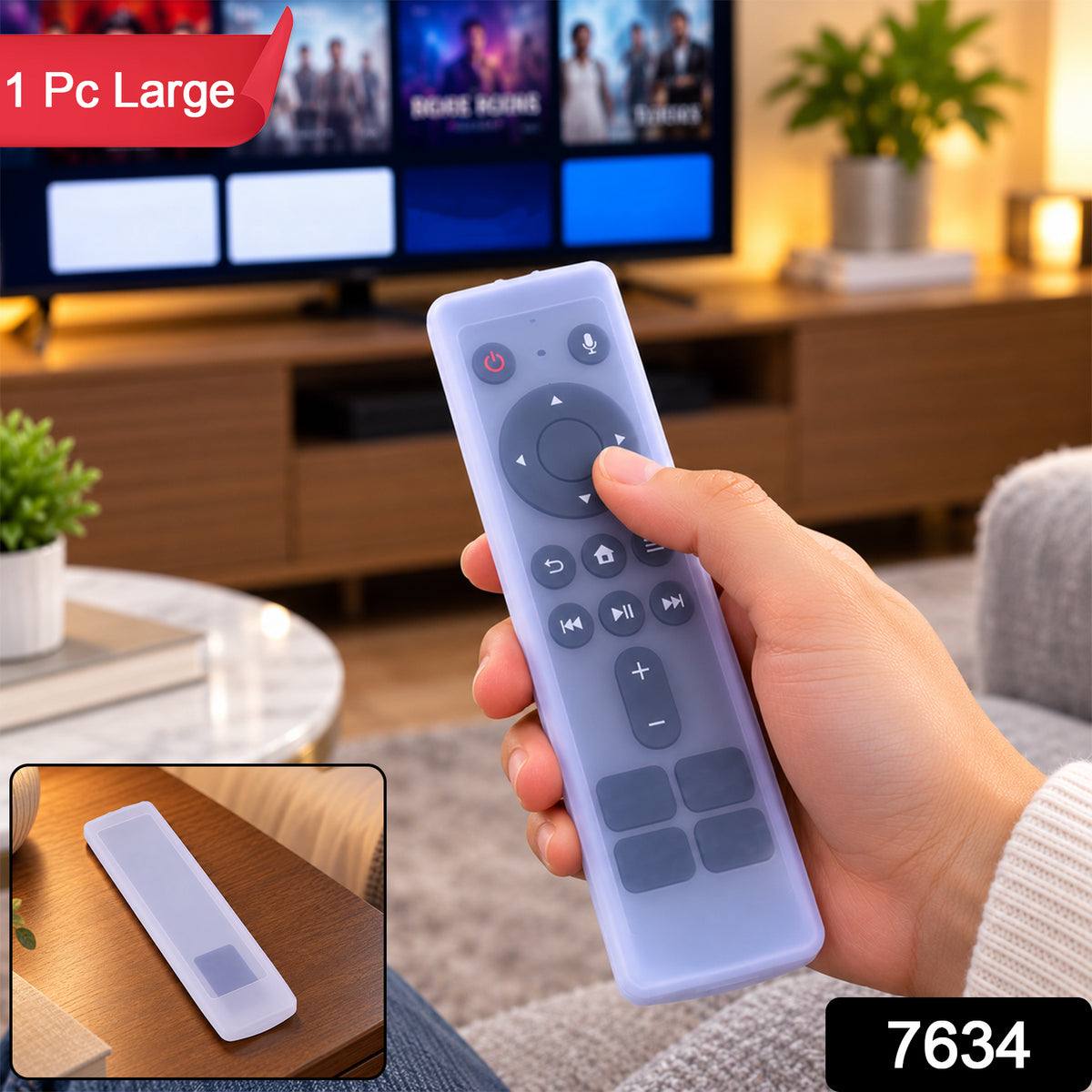 Large silicone remote control cover - SKU photo