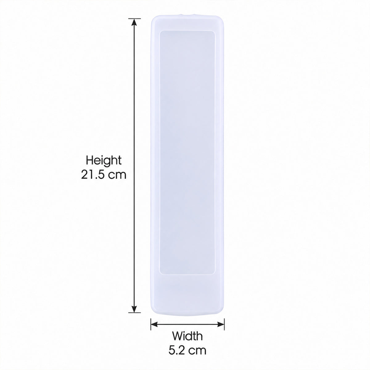 Large silicone remote control cover - dimensions